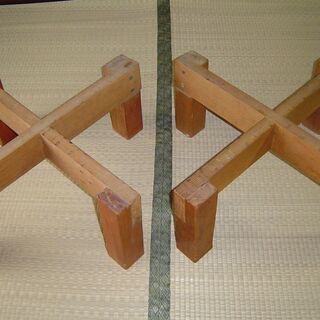 （ジャンク）自作スピーカースタンド　ペア　中・大形