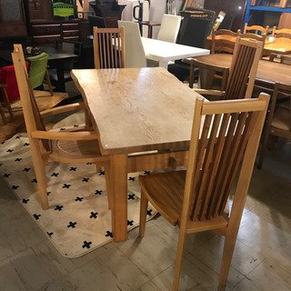 JF01630 ダイニングテーブルセット 天然木 無垢素材