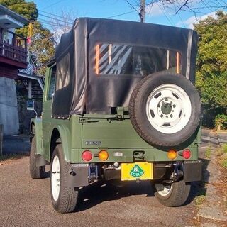 ★希少 旧車ジムニー レトロでお洒落な幌ボディ SJ10 2スト 公認車  九州 大分の画像