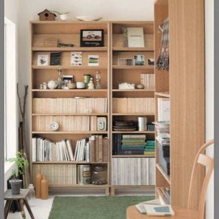 無印良品  スリム 奥行21cm 高さ175.5cm 可動棚板7枚付の画像