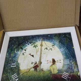 シャーロットバード 時計 油絵調 妖精の画像