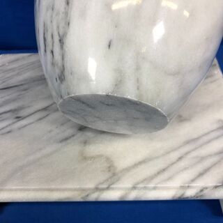 大理石 花瓶 台座付き【管理KRK353】の画像