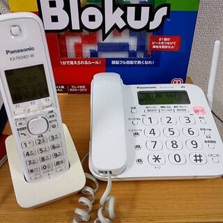 パナソニック電話機子機付きVE-GD21-W