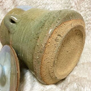 ☆美品!!萩焼の水指・高さ17㎝・耳付・茶道具・