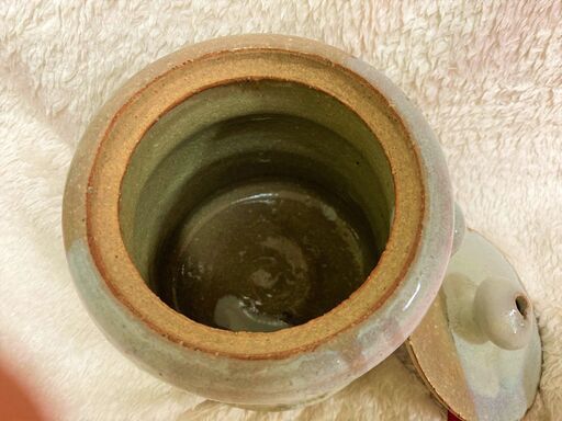 ★美品!!萩焼の水指・高さ17㎝・耳付・茶道具・お抹茶・水器・水注・水差し★ ☆美品!!萩焼の水指・高さ17㎝・耳付・茶道具・お抹茶・水器・水注