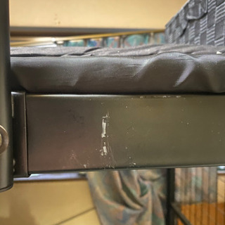 【受け渡し決定】【無料】セミダブルロフトベッドブラック・ミドル〜ハイの2段階【0円】の画像