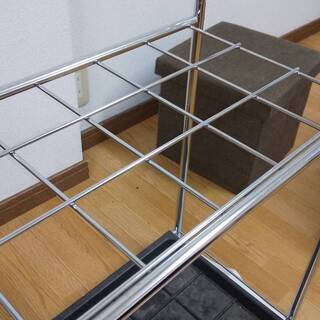 値下げ！　不二貿易 傘立て 15マス 幅47.5cm クロム 95710の画像