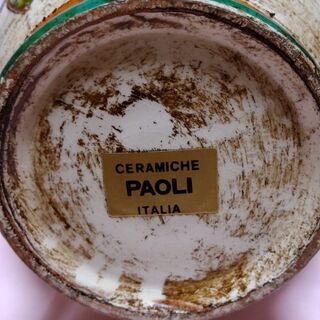 無料  花瓶 イタリア製 陶器 CERAMICHE PAOLI ITALIA の画像