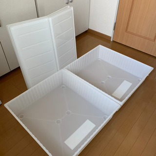 【無料】IKEA ベッド下収納　2個　の画像