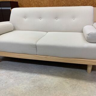 2Pソファ★家具 シンプル ローソファ 脚付きの画像