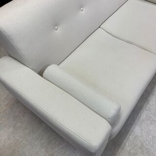 2Pソファ★家具 シンプル ローソファ 脚付きの画像