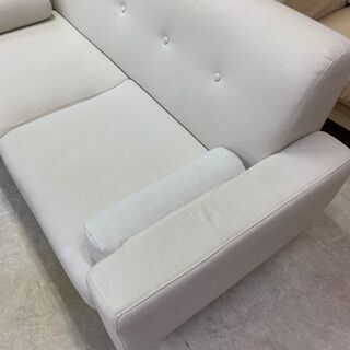 2Pソファ★家具 シンプル ローソファ 脚付きの画像