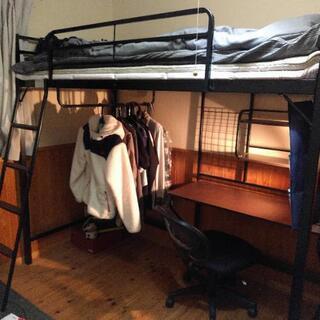 ニトリ机付ロフトベッドの画像