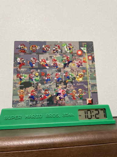 スーパーマリオ　置き時計