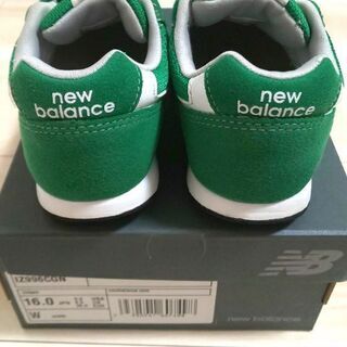 ニューバランス 996 16cm ☆超美品☆ グリーン キッズシューズ※ご相談中の画像