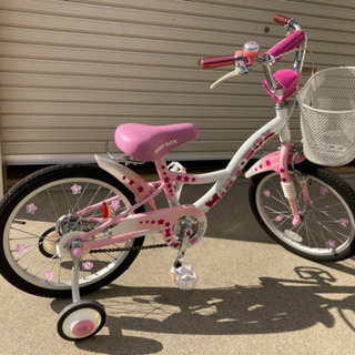 【取引中】18インチ　子供自転車　女の子　値下げしました
