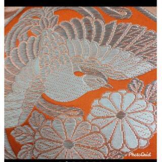 袋帯☆正絹 亀甲鳳凰 全通の画像