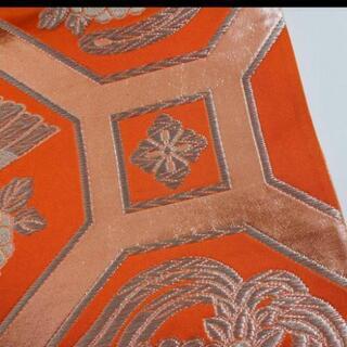 袋帯☆正絹 亀甲鳳凰 全通の画像