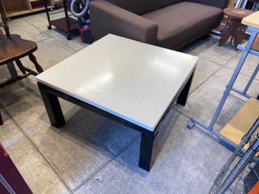 フラットヒーター こたつ コタツ テーブル ローテーブル 75x75