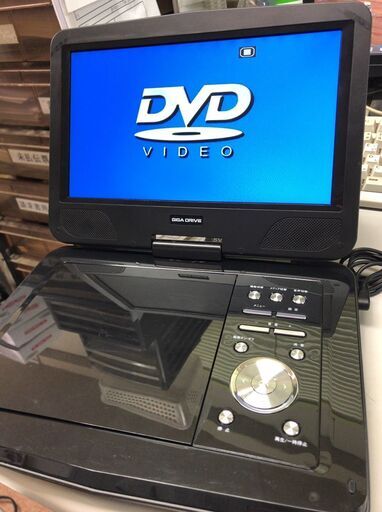 ★中古★GIGA　DRIVE　㈱ベルソス　10.1インチ　フルセグポータブルDVDプレーヤー　リモコン付き　電源アダプター無し　通電・動作確認済