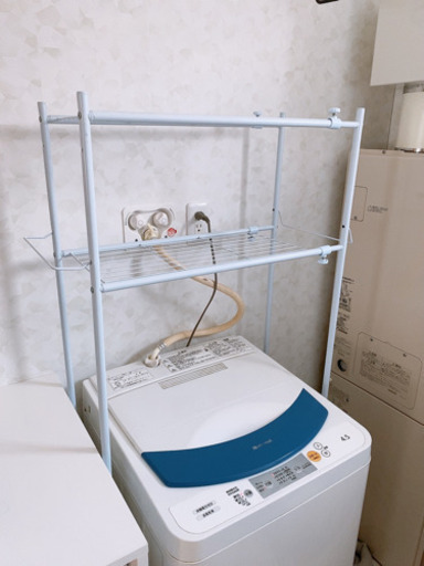 洗濯機ラック　タオル置き場