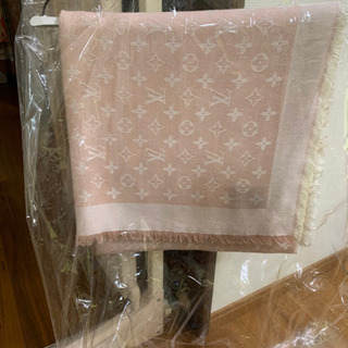 LOUIS VUITTON 　ストール　ショール モノグラム　デニム　ローズの画像