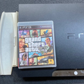 PlayStation3本体とGTA5ソフトの画像