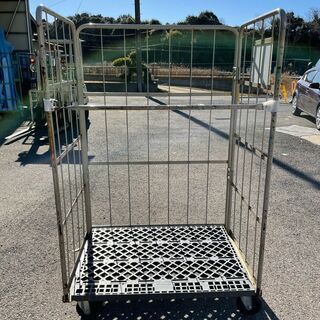 中古カゴ台車　W1100×D800×H1700mm　★在庫1台限...