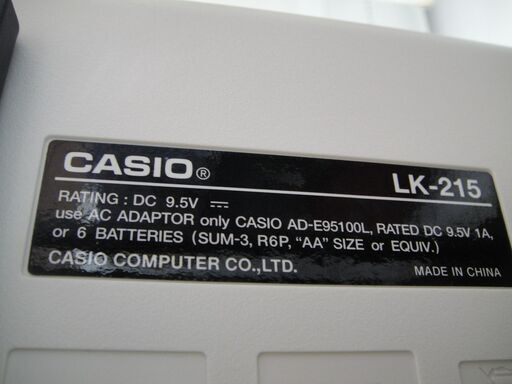 カシオ 光ナビゲーションキーボード LK-215【モノ市場安城店】125