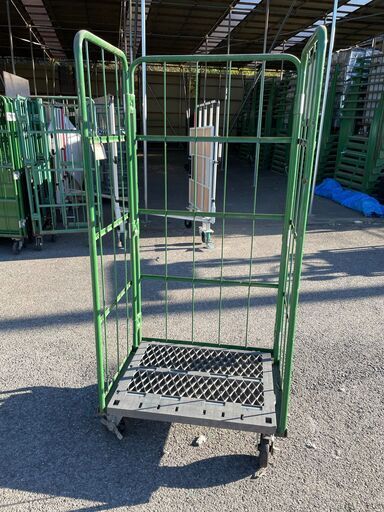 値下げ！中古カゴ台車　W800×D600×H1700mm　★在庫1台限り★　K037
