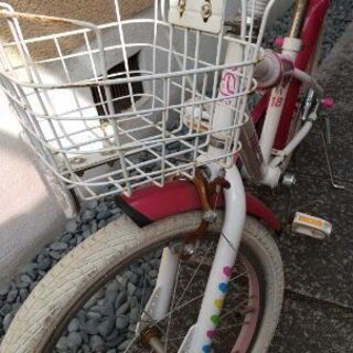 (あげます)女児★自転車★中古こまなし ０円の画像