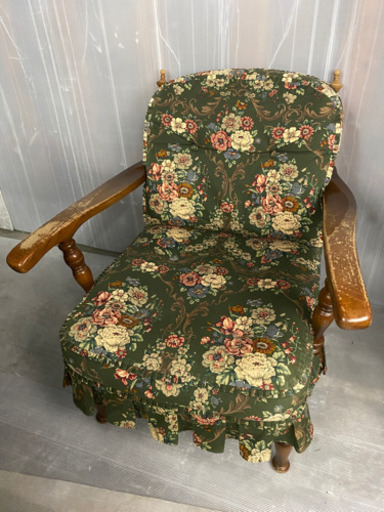 キツツキ イス 椅子 1人掛け チェア 布 飛騨産業 アームチェア 菊KB②