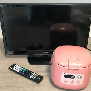 お渡し予定品　シャープ　セット　LED AQUOSテレビ　リモコ...