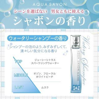 新生活！数量有り！1430円 アクアサボンオードトワレスプレー 80ml 清々しいい気分になる香りの画像