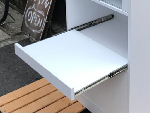 小型食器棚　ホワイト