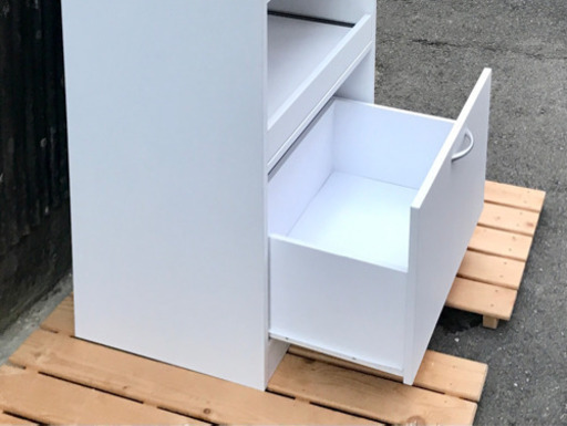 小型食器棚　ホワイト