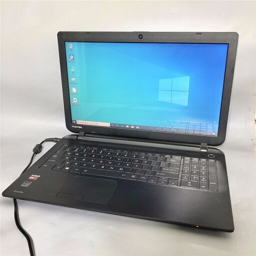 送料無料 新品SSD240GB 1台限定 ノートパソコン 中古動作良品 15.6型 Toshiba C55D-B5214 AMD 4GB DVDRW 無線 Windows10 Office ブラック