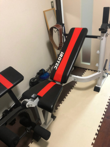 今日明日まで特別価格ベンチプレスフルセットその他用品付