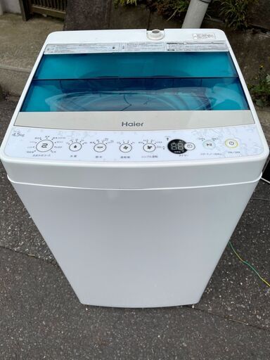 都内近郊無料で配送、設置いたします　2018年製　洗濯機　ハイアール　JW-C45A　4.5キロ　HI01