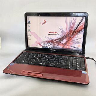 送料無料 新品SSD240GB 1台限定 ノートパソコン 中古動作良品 15.6型 Toshiba T350/36ARD Core i5 4GB DVDRW 無線 Windows10 Office レッド