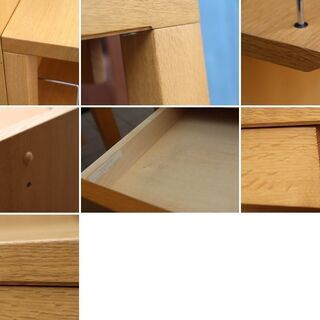 karimoku(カリモク家具)のBuona scelta(ボナ シェルタ) オーク材 パーソナルデスクセットです。北欧テイストのスッキリとしたスマートなデザインは事務机やお子様の学習机におススメ♪の画像