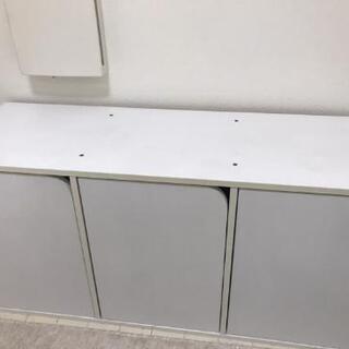 （取引中）カラーボックス　扉つき　白の画像