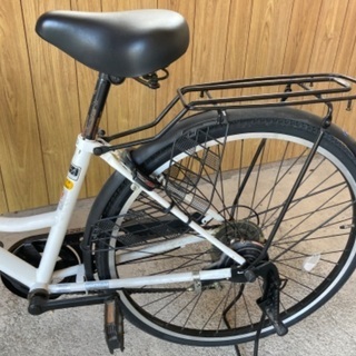 取引済　　軽快自転車　変速　26インチ　ホワイト　の画像