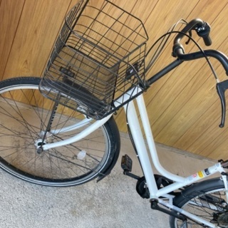 取引済　　軽快自転車　変速　26インチ　ホワイト　の画像