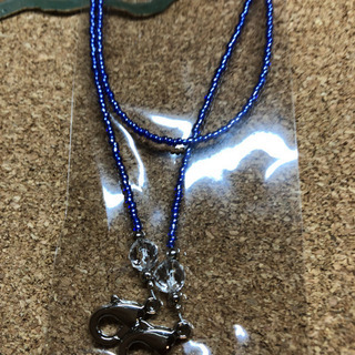 本水晶64面カット＆カラービーズ　マスクコードの画像