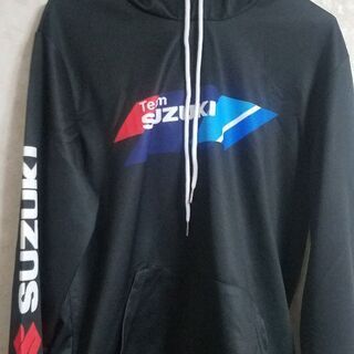 Suzukiロゴプリントパーカー