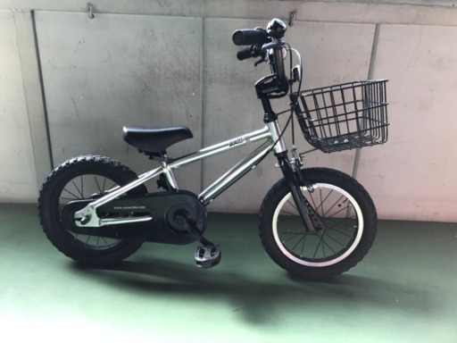 自転車　キッズ　bmx １４インチ　wynn シルバー