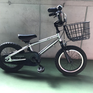 自転車　キッズ　bmx １４インチ　wynn シルバー