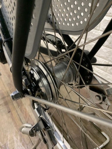 ブリジストン　アンジェリーノ　8.1AH ブラック　新基準　電動アシスト自転車　前後子供乗せ