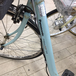 2/19  【綺麗色自転車🌈】Panasonic26インチ自転車  02C6502 ミントグリーン  空色の画像